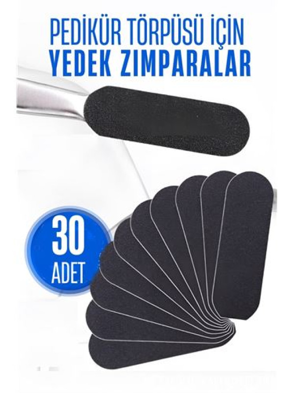 Ayak Törpü Yedeği Yapışkanlı Törpü Zımparası Pedikür Törpü Yedeği 30 ADET
