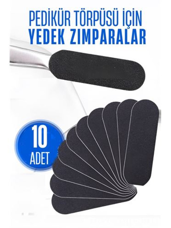 Ayak Törpü Yedeği Yapışkanlı Törpü Zımparası Pedikür Törpü Yedeği 10 ADET